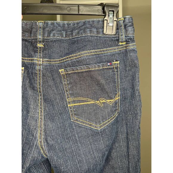 Tommy Hilfiger Jeans Womens 8 S Blue Slim Skinny Stretch Dark Wash Pockets Denim - Picture 3 of 9